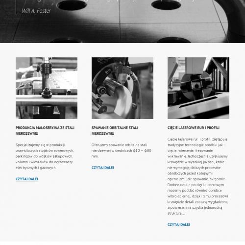 Laserowe cięcie profili w Żmigrodzie