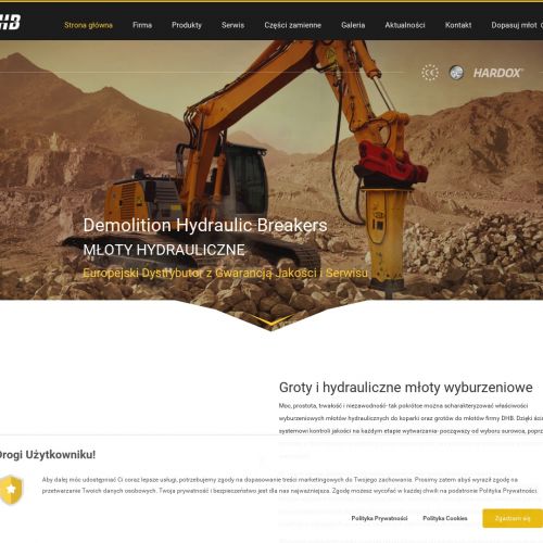 Części zamienne do młotów hydraulicznych
