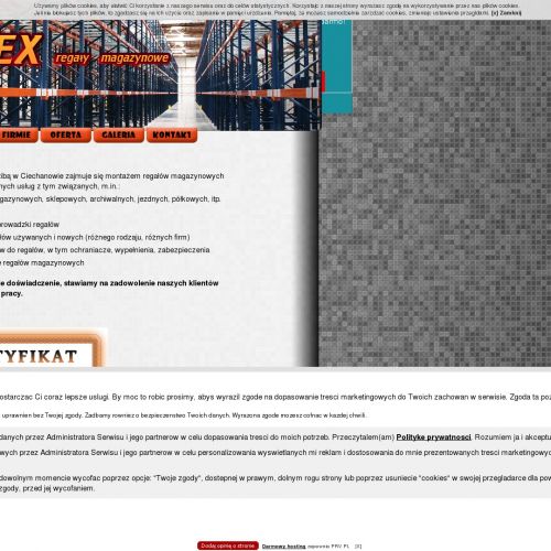 Montaż regałów sklepowych