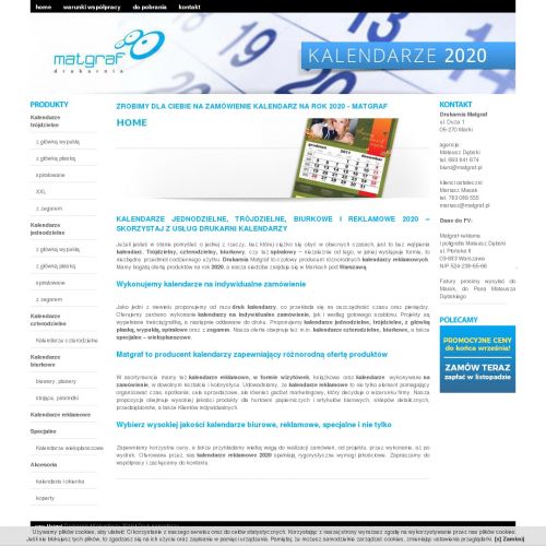 Druk kalendarzy w Warszawie