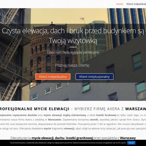 Mycie elewacji myjką ciśnieniową w Warszawie