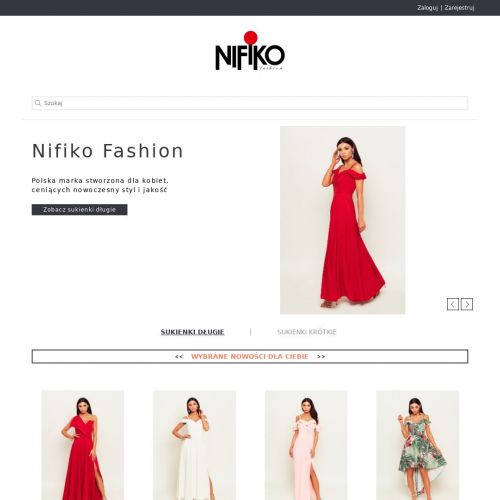 Elegancka długa sukienka z rozporkiem