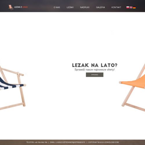 Kraków - leżak z personalizacją