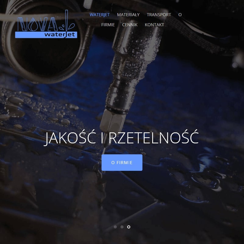 Cięcie wodą granitu w Poznaniu