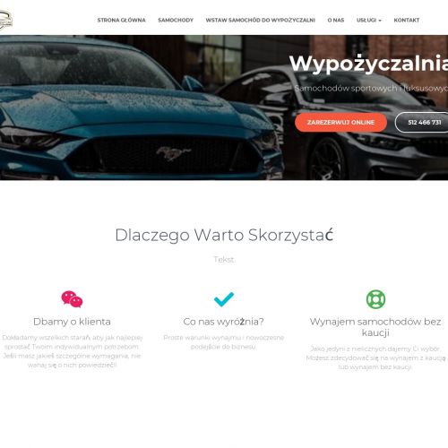 Płock - wypożyczalnia samochodów ekskluzywnych