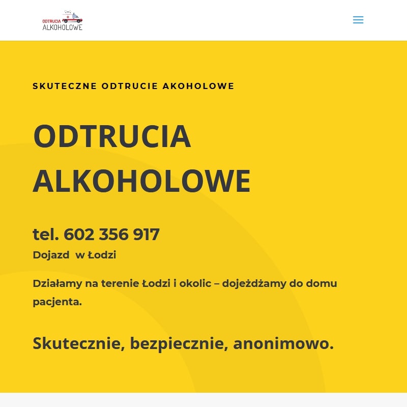 Odtrucie alkoholowe w domu łódź - Pabianice