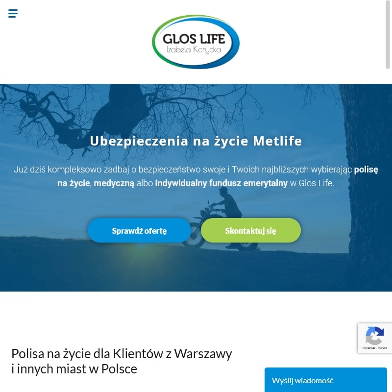 Polisa na życie online - Ciechanów