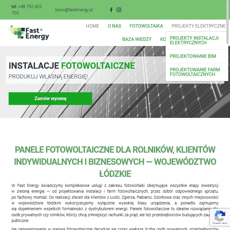 Instalacja fotowoltaiczna na gruncie - Aleksandrów łódzki