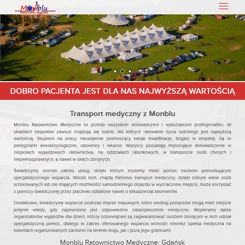 Wynajem ambulansu w Elblągu