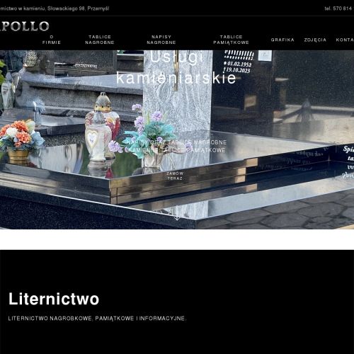 Napisy na nagrobku w Rzeszowie