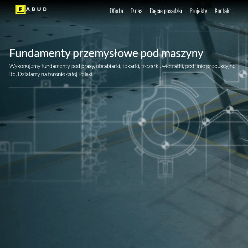 Fundament pod frezarkę