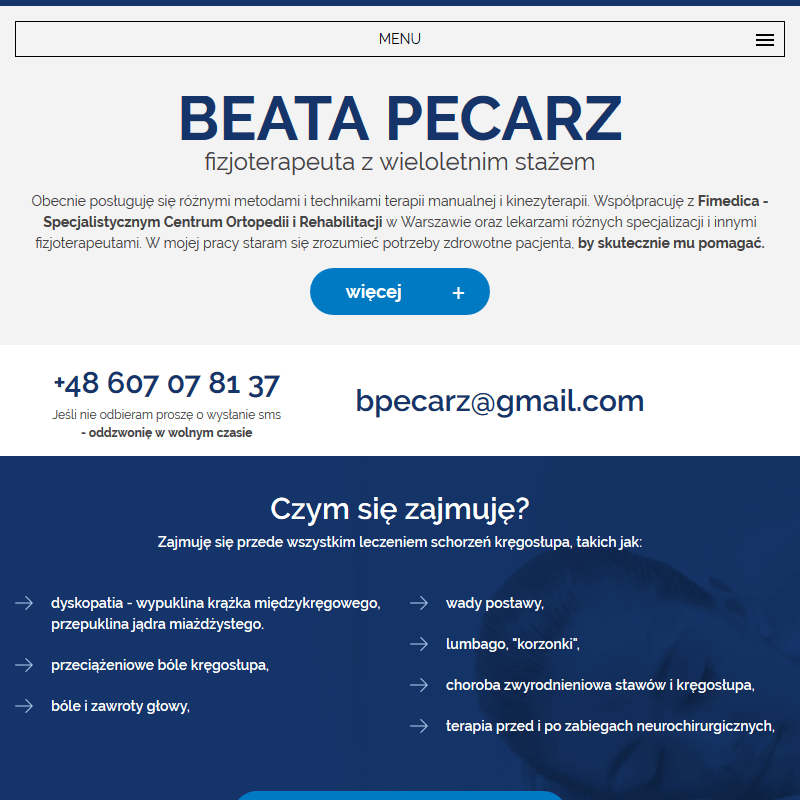 Warszawa - leczenie schorzeń kręgosłupa