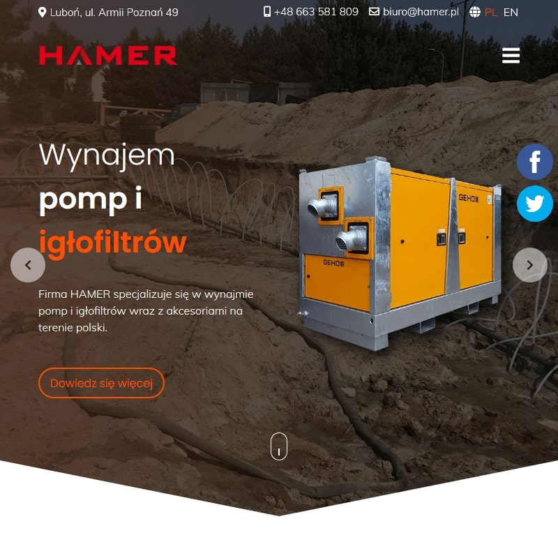 Poznań - pompa do osadów