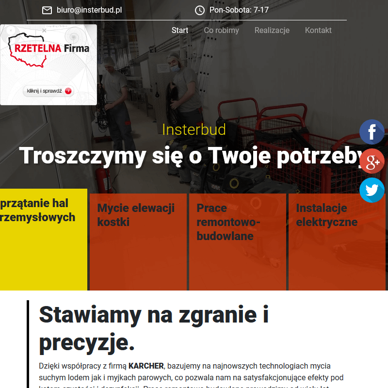 Mycie hal przemysłowych