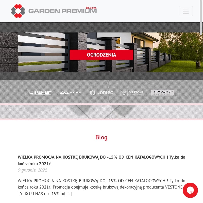 Konin - pustaki ogrodzeniowe drewbet