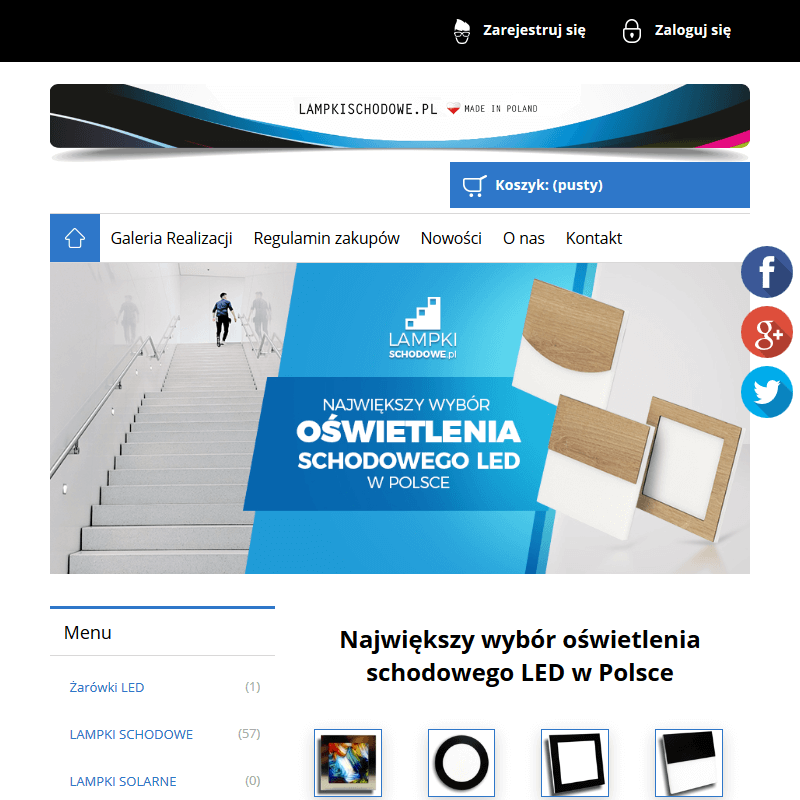 Wrocław - oświetlenie led schodowe