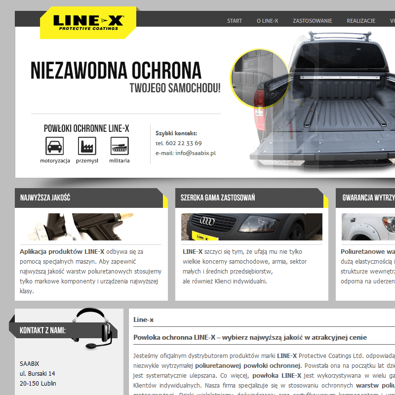 Powłoka poliuretanowa line-x w Lublinie