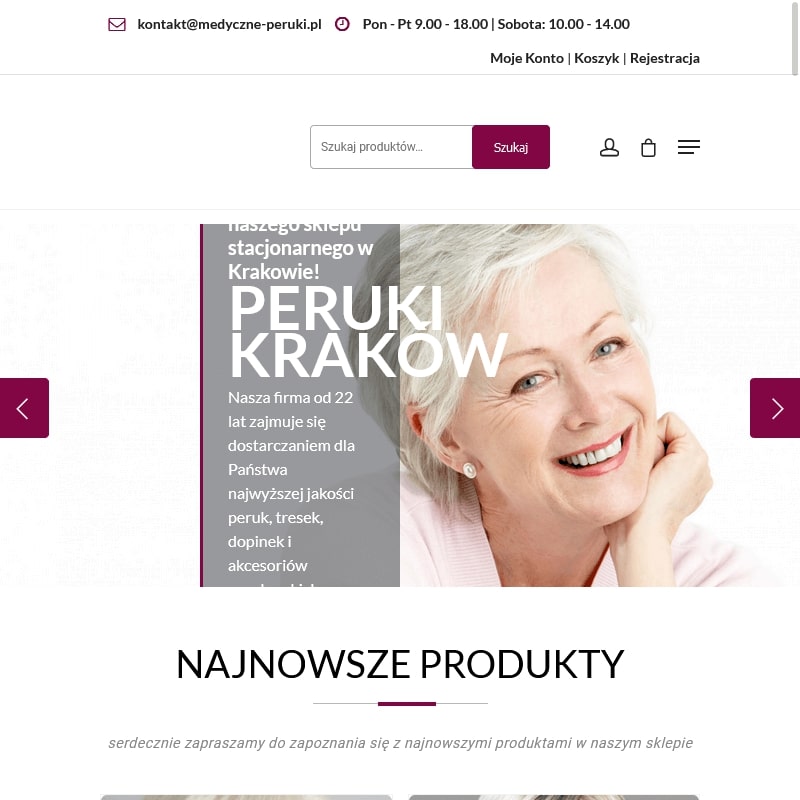 Peruki damskie medyczne - Kraków