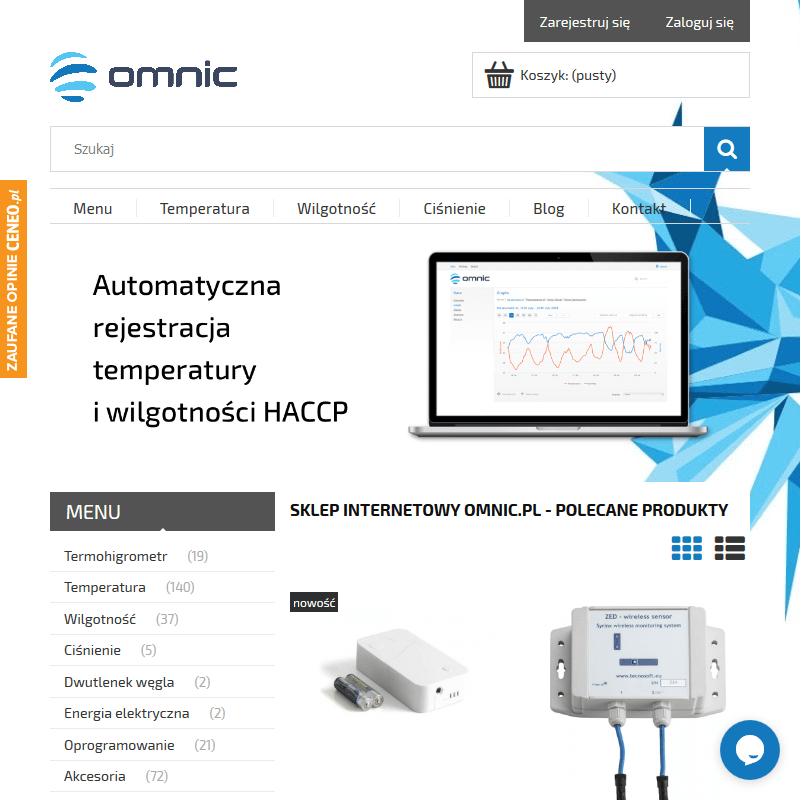 Rejestrator temperatury online - Warszawa