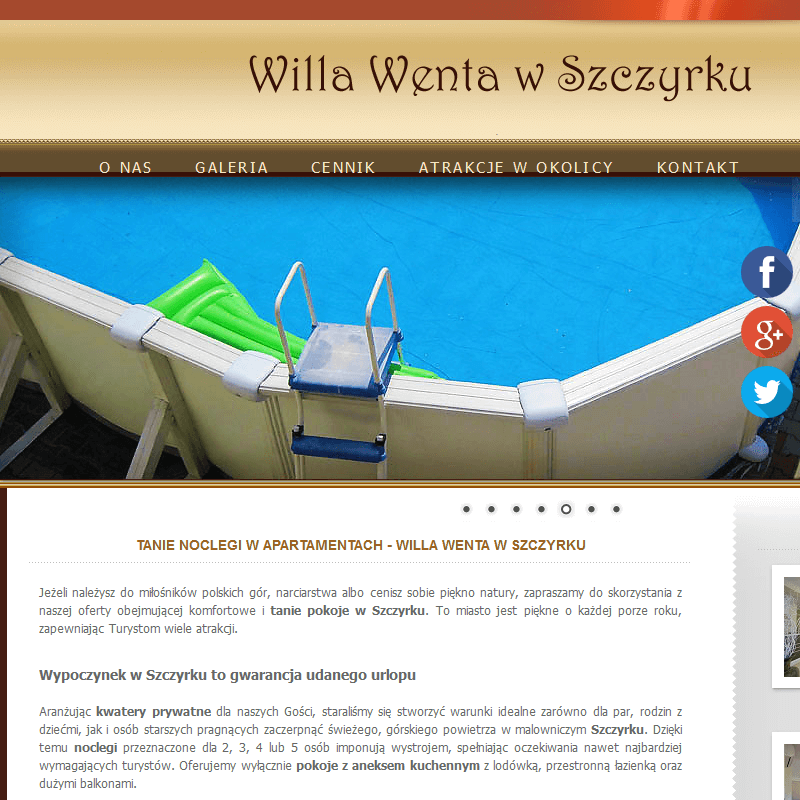 Sala na przyjęcia - Szczyrk