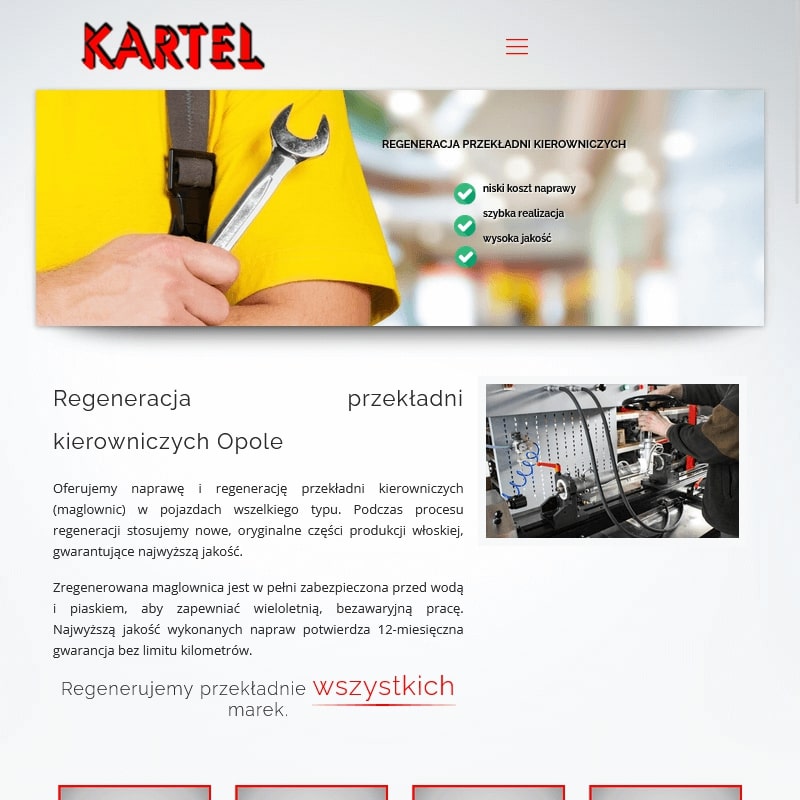 Częstochowa - regeneracja przekładni kierowniczych opolskie