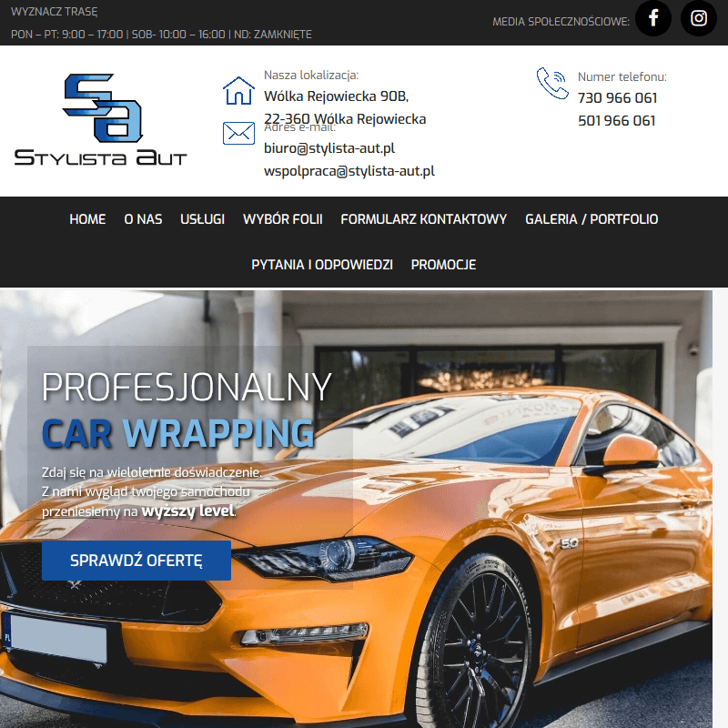 Stylizacja samochodu - Zamość